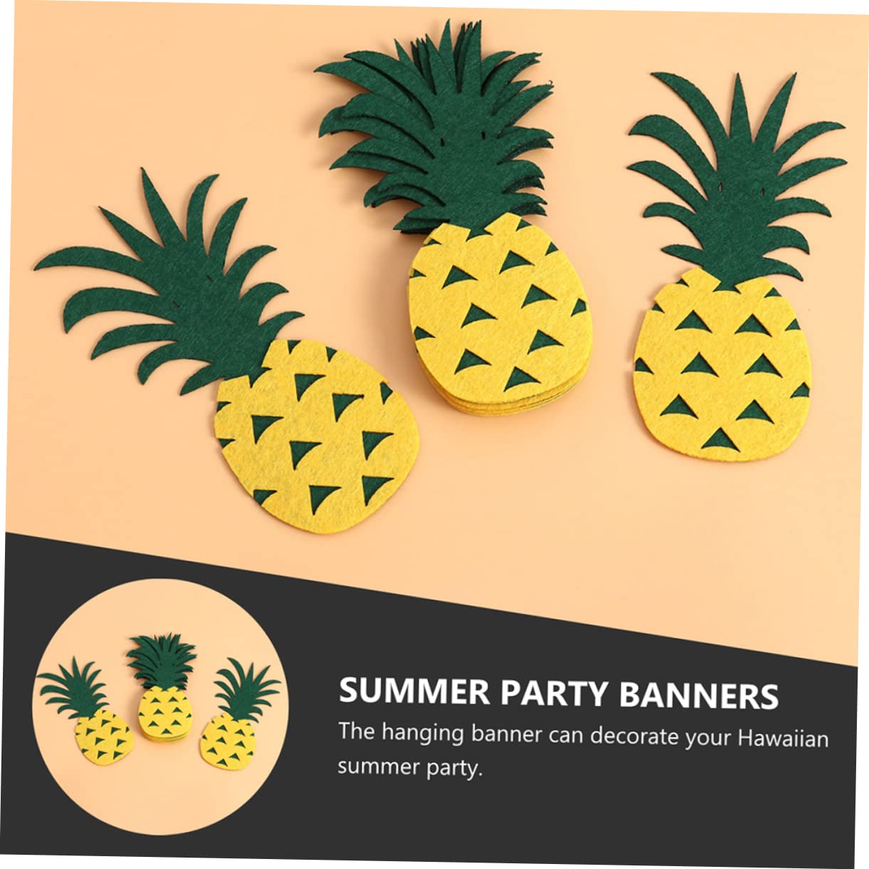 Amazon.co.jp: NOLITOY 2個パイナップル フェルトアート パーティー用